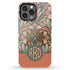 Boho Folk Art Floral Monogram iPhone Case